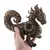 Statueta Dragon gravata in stil baroc antichizata manual - 16,5cm, imagine 3