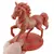 Statueta feng shui Calul de foc rosu cu detalii aurii, 15cm, imagine 3