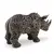 Statueta Rinocer gravata si antichizata manual - 19cm, imagine 2