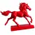 Statueta feng shui Calul de foc cu baza patrata, 15cm, imagine 8
