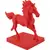 Statueta feng shui Calul de foc cu baza patrata, 19cm, imagine 2