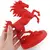 Statueta feng shui Calul de Foc pe doua picioare pentru victorie si succes rapid, 15cm, rosu, imagine 3