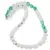 Colier Cuart alb, Onix verde, Cristal de stanca si Selenit