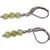 Cercei cu agatatoare Peridot sfere fatetate 4mm