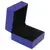 Cutie premium pentru bijuterii cu LED patrata, albastra - 6cm, imagine 2