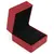 Cutie premium pentru bijuterii cu LED patrata, rosie - 6cm, imagine 2