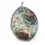 Pandantiv din Scoica abalone si Sidef alb oval neregulat, 60mm