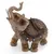 Statueta feng shui Elefant cu trompa ridicata multicolor, 13cm