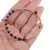 Bratara reglabila fara inchidere cu Lapis Lazuli sfere 4mm, imagine 3