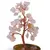 Copac cu cristale naturale de Cuart roz in bol metalic cu simboluri feng shui - 17cm, imagine 3