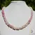 Colier opal roz patratele 7-8mm