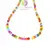 Colier magnezit colorat sfere fatetate 4mm