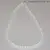 Colier onix alb sfere fatetate 4mm