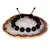 Bratara onix negru sfere fatetate 10mm si argint 925