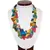 Colier agat multicolor triunghiuri