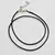 Snur negru din ata cerata cu inchizatoare din metal si prelugire lantisor.