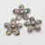 Brosa floare cu scoica abalone 48mm