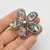 Brosa floare cu scoica abalone 48mm