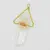 Pandantiv cristal de stanca cu palma lui Hamsa, auriu 65mm