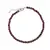 Bratara rubin sfere fatetate 3-4mm cu argint 925