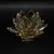 Floare de lotus Galbena din cristal de sticla - 8cm