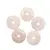 Pandantiv piatra pi donut cuart roz 30mm