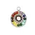 Pandantiv rotund handmade cu cristalele celor 7 chakre - 30mm