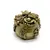 Statueta Feng Shui (Vasul) Bolul prosperitatii cu pepite si monede chinezesti 3cm
