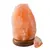 Veioza / Lampa din sare de Himalaya pe suport din lemn 1-2 Kg