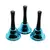 Clopotel albastru din metal cu maner 12cm