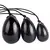 Set 3 Oua Yoni din Obsidian, marimi diferite