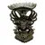 Statueta Feng Shui Vishnu pe Pasarea Garuda din lemn, scluptat manual - 22cm