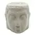 Vas aromaterapie din ceramica cu model Buddha, mic - alb