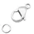 Colier Perle de cultura albe lunguiete 3-5mm, Sistem de inchidere: Inchizatoare metal rodiat