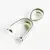 Pandantiv cristal natural Ametist lavanda tubular, 24mm, Model agatatoare: Agatatoare metal rodiat