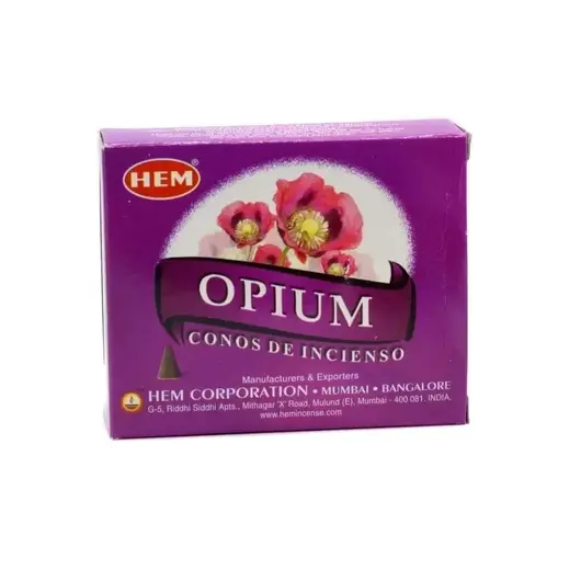 Conuri parfumate fumigatie HEM Opium 10 buc, imagine 2