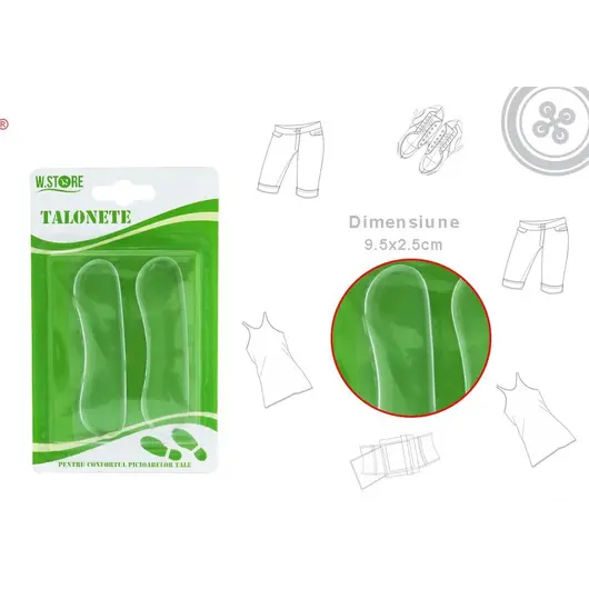 Pernute Silicon Transparente pentru Pantofi 2buc 025513