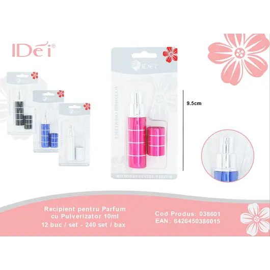 Recipient pentru Parfum cu Pulverizator 10ml 038601