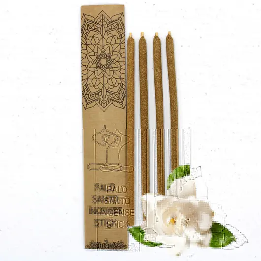 Betisoare parfumate din Palo Santo natural, 4 bucati, Gardenia