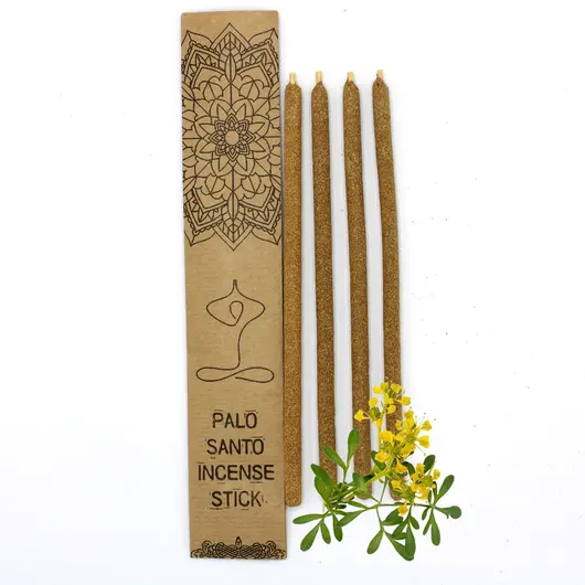 Betisoare parfumate din Palo Santo natural, 4 bucati, Ruda