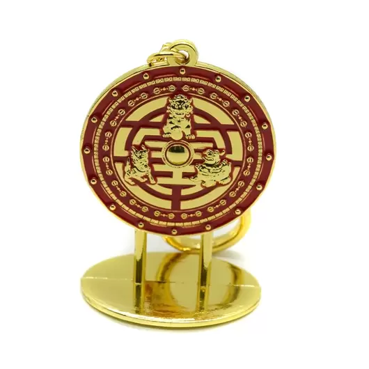 Breloc Feng Shui Amuleta scutului celor trei gardieni celesti 2022, model 2, imagine 2