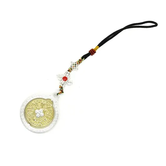 Amuleta Feng Shui 2022 Zodiac cu cele 8 simboluri norocoase si Dubla Dorja pentru protectie si bunastare, imagine 2