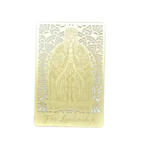 Card Feng Shui din metal Talismanul de aur al împăratului de jad Gui Ren 2022
