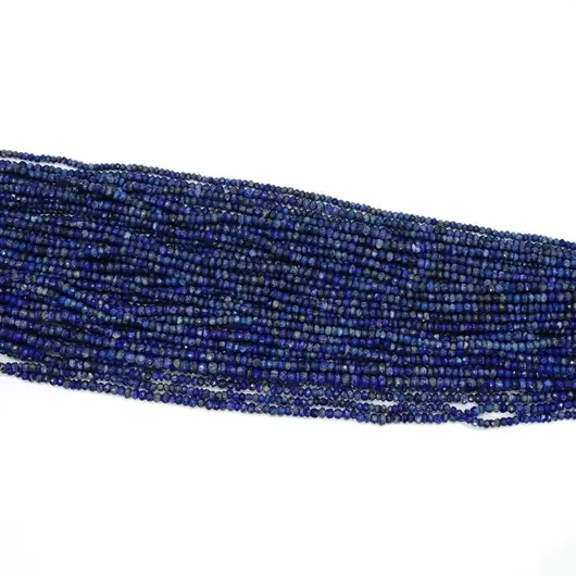 Sirag lapis lazuli discuri fatetate 3-4mm, 33cm, imagine 2