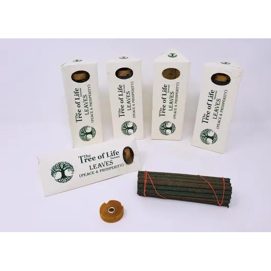 Betisoare parfumate din ierburi naturale, Tree of Life, 30buc (10cm), LEAVES (Peace & Prosperity)
