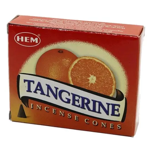 Conuri parfumate fumigatie HEM Tangerine 10 buc, imagine 2