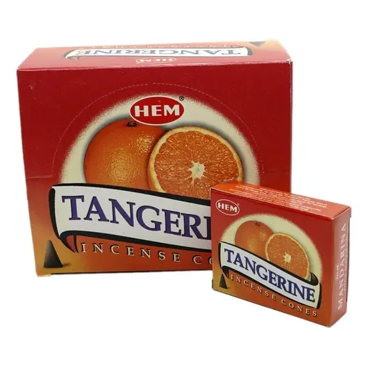 Conuri parfumate fumigatie HEM Tangerine 10 buc, imagine 3