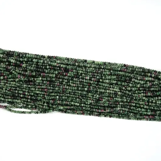 Sirag rubin in zoisit discuri fatetate 3-4mm, 33cm, imagine 4