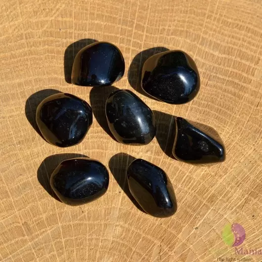 Obsidian lacrima apasului rulat 15-20mm