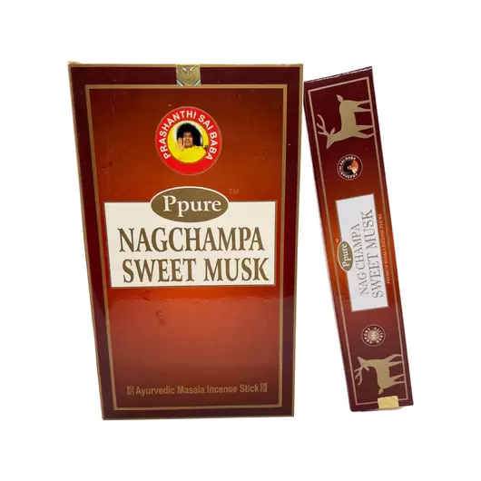 Betisoare parfumate Ppure Nag Champa Sweet Musk 15g